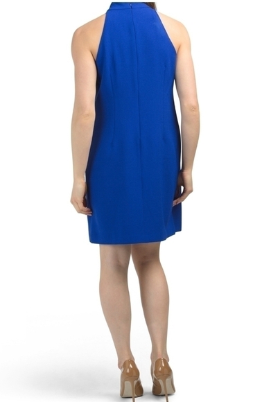 VINCE Camuto Stretch Crepe Halter Neck Dress - Picture 2 of 5